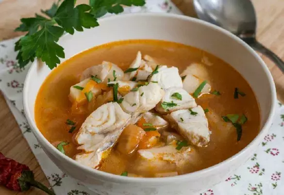 Суп из трески с перловкой