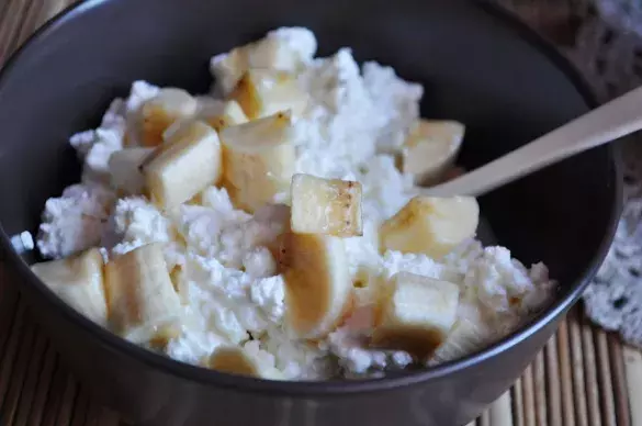 Банан с творогом 5% жирности