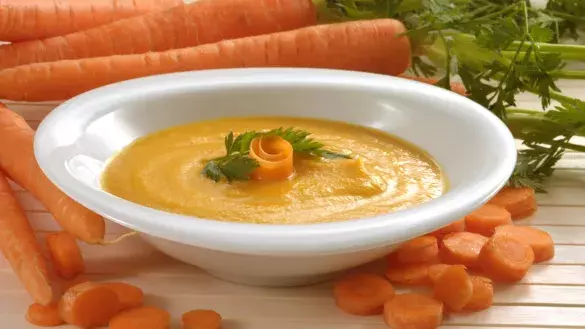 Суп-пюре из моркови с апельсинами