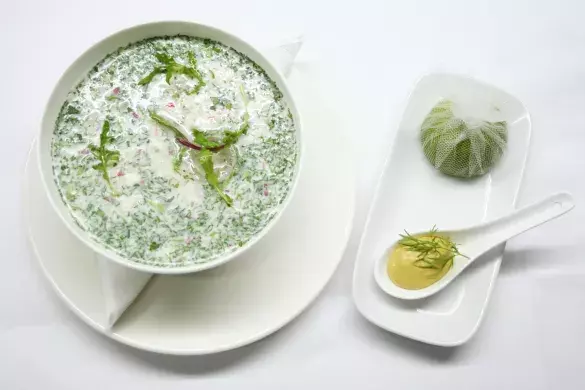 Окрошка на тане "Горная свежесть"