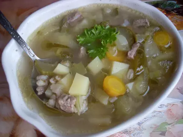 Суп куриный с корнеплодами