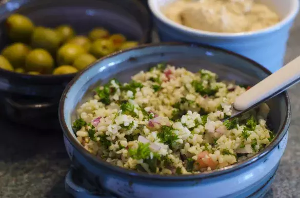 Рис с томатами и шампиньонами 