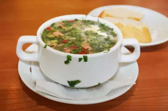 Рыбная окрошка