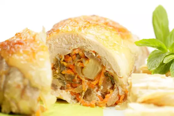 Куриные котлеты с морковной начинкой