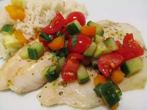 Филе трески в апельсиновом соусе