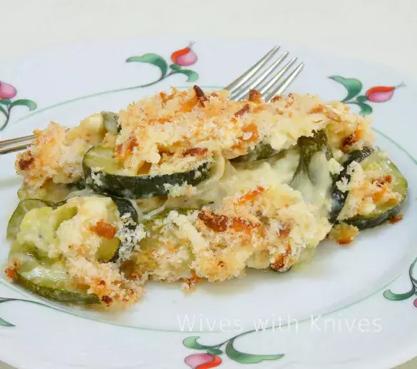 Ужин с запеканкой из кабачков