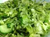 Быстрый салат из капусты с огурцом