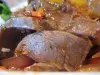 Ужин с фаршированной утиной грудкой с грибами и диким рисом