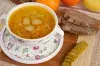 Рассольник домашний с фасолью