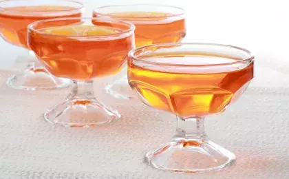 Желе с бананами