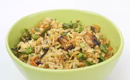 Рис с грибами