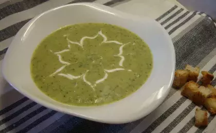 Пюре из картофеля и шпината