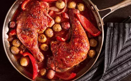 Куриные ножки с картошкой