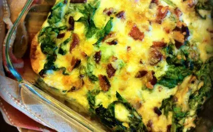 Омлет с мясом и овощами