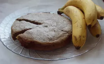 Бананово-яблочный кекс