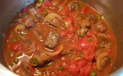 Говядина в томатном соусе 