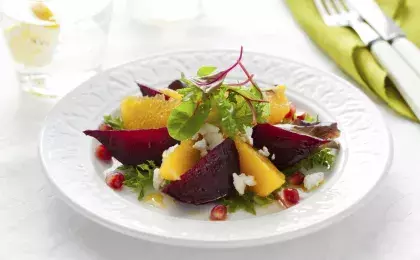 Свекла с мандаринами