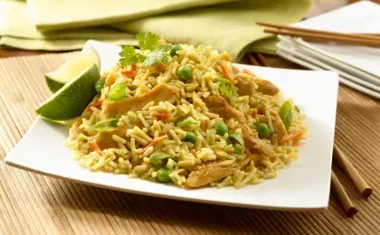 Курица с рисом и овощами