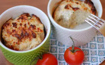 Ужин с куриным суфле