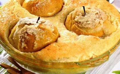 Пирог домашний с яблоками