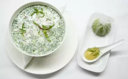 Окрошка на тане "Горная свежесть"