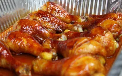 Курица, запеченная с тыквой