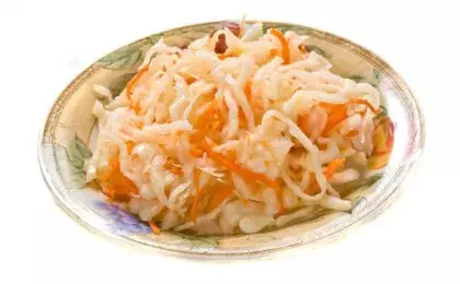 Квашеная капуста с подсолнечным маслом