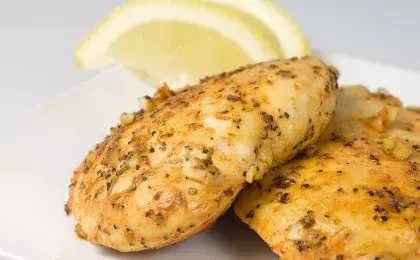 Ужин с курицей в лимонном соусе