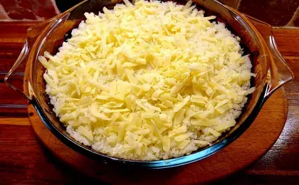 Отварной язык с сыром