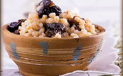 Каша с черносливом или курагой