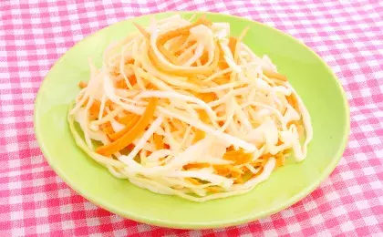 Салат капустный с легкой заправкой