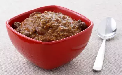 Паштет из красной фасоли с орехами