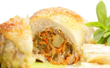 Куриные котлеты с морковной начинкой