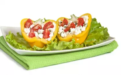 Перец с творожным сыром