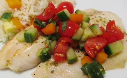 Ужин с филе трески