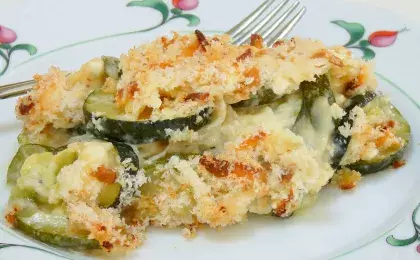 Ужин с запеканкой из кабачков
